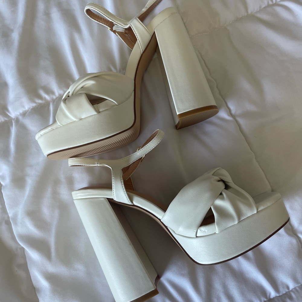 White Platform Heels